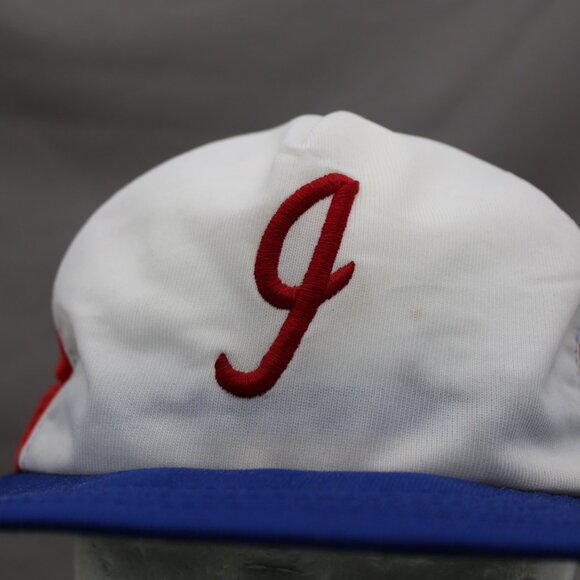 Indianapolis Indians Hat (VTG) - Tri Colour Trucker Hat by New Era - Snapback - Picture 2 of 8